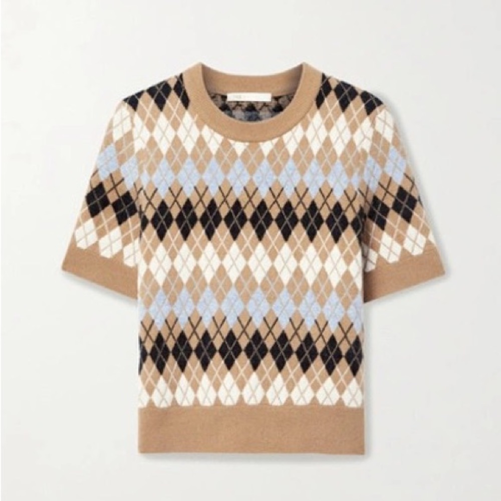 Maje argyle sweater size s